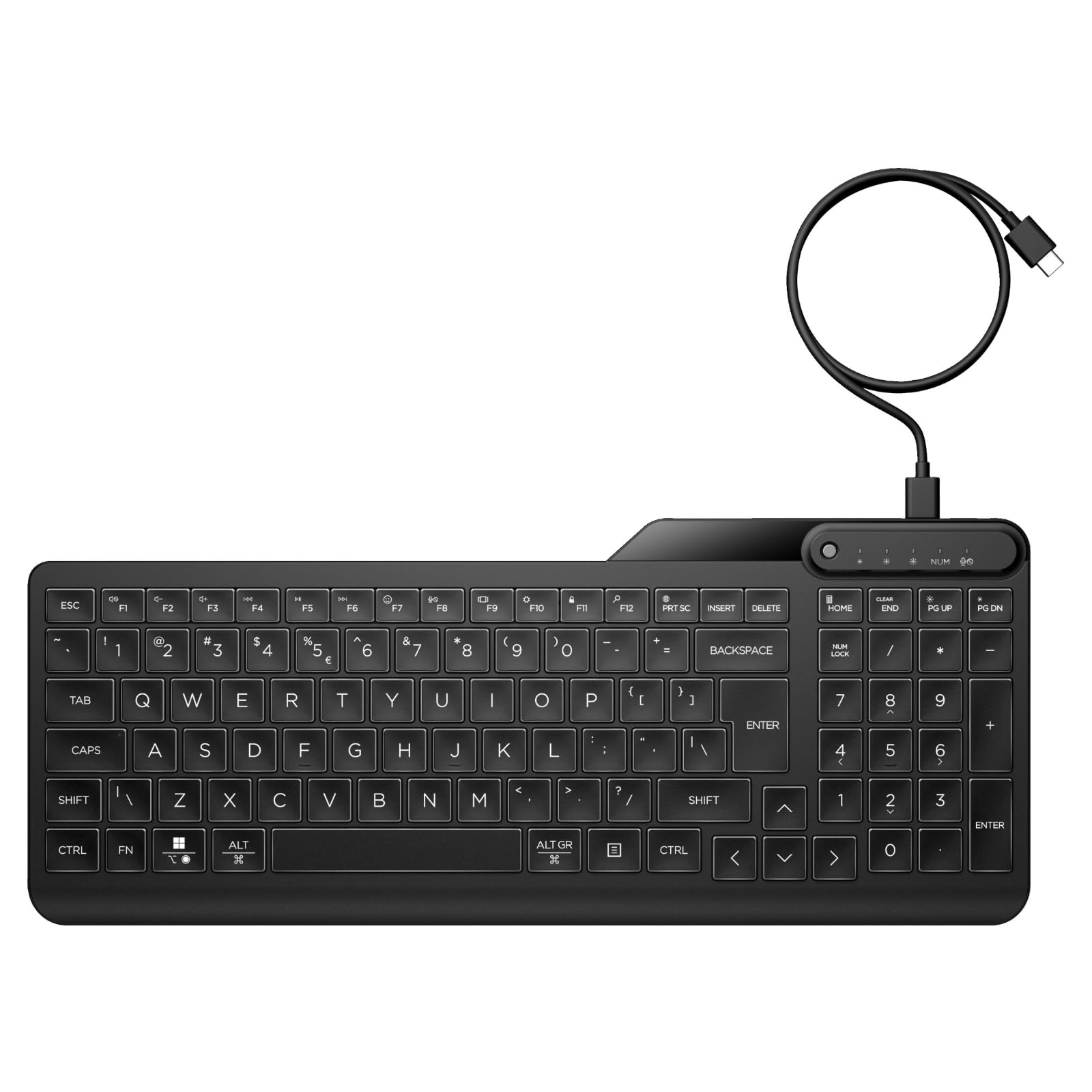 Amazon | HP 405 バックライト付き有線USBキーボード UK配列